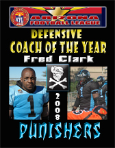 Fred Clark Peoria Punishers Defensive Coach of the Year