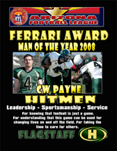 Ferrari Award CW Payne Flagstaff Hitmen 2008